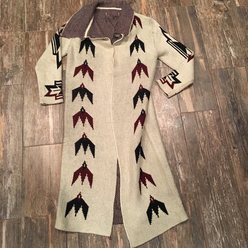 Long Aztec Cardigan